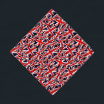 Union Jack British England UK Flag Bandana<br><div class="desc">* British Union Jack (UK Great Britain) Country Flag: Layers, upon layers of the British Flag created with a grunge style, vintage, or distressed worn-out look. * Two sizes available. * Perfect for pets and their owners! * Add a photo and/or text to personalize. * Click the CUSTOMIZE button to...</div>