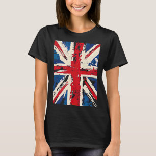 Union Jack British England United Kingdom Brushed  T-Shirt