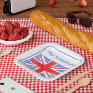 Union Jack British Flag Britannia  Paper Plate