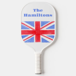 Union Jack British Flag Great Britain Pickleball Paddle