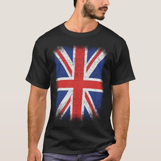 Union Jack British Flag Great Britain Y2k United K T-Shirt (Front)