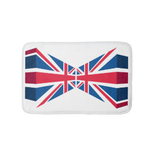 Union Jack, British flag in 3D Bath Mat