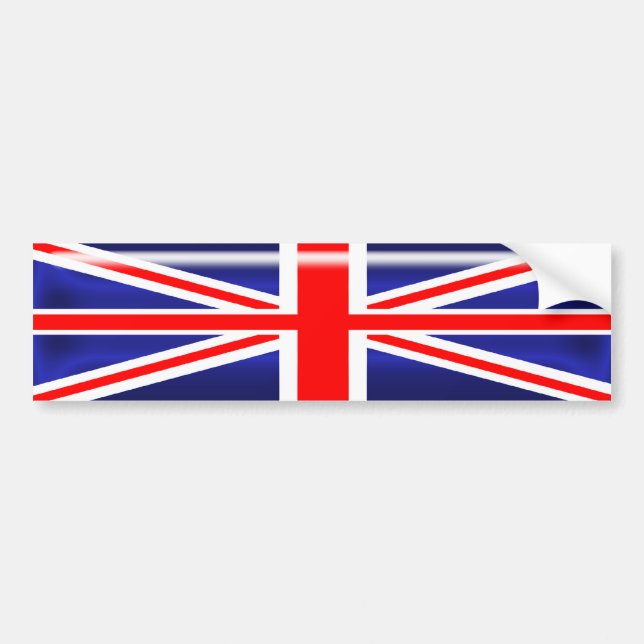 Union Jack  Bumper Sticker (Front)