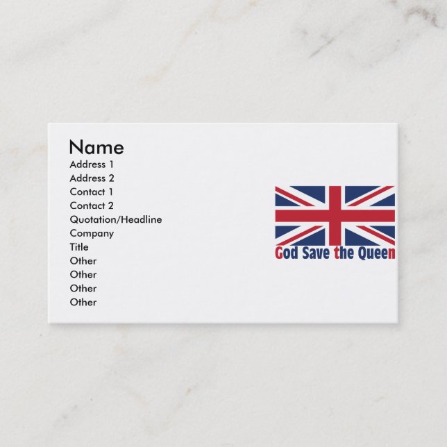 UNION_JACK BUSINESS CARD (Front)