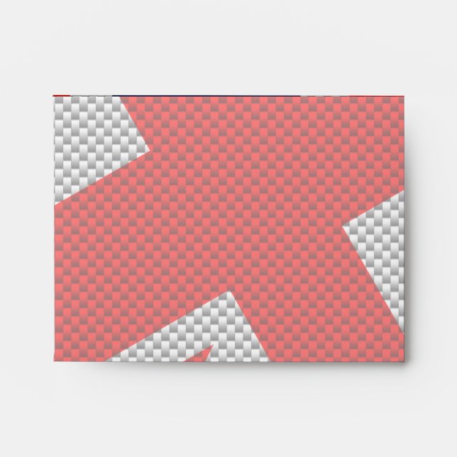 Union Jack Carbon Fibre Style Decor Envelope (Front)
