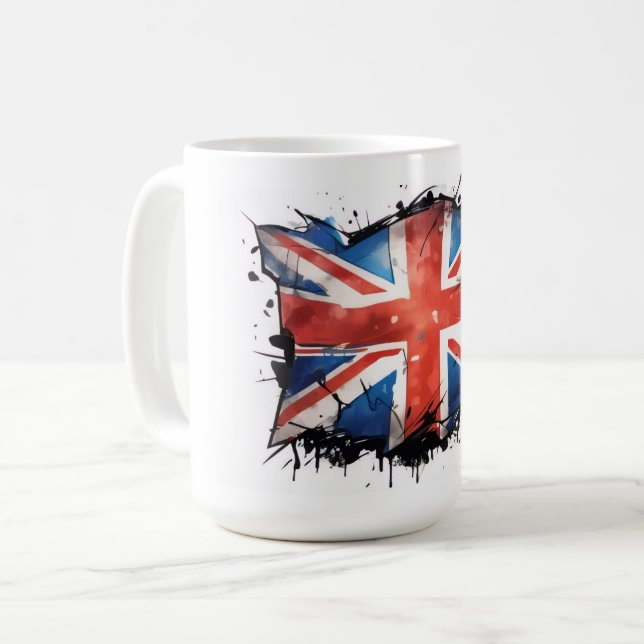 Union jack coffee mug (Front Left)
