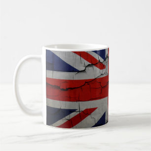 Union Jack criqué, tasse de café BRITANNIQUE de