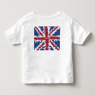 Union Jack Custom typography top ,UK Liquid Art