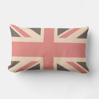 Union Jack - Designer Soft Faded Lumbar Pillow