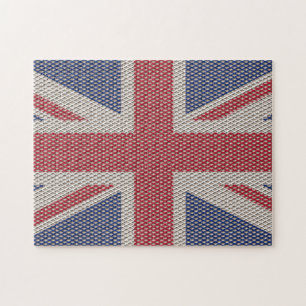 Union Jack Drapeau Motif de pêche Jigsaw Puzzle