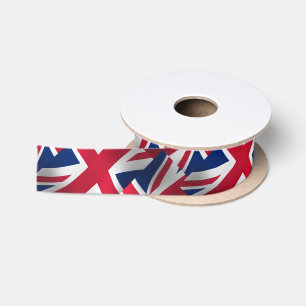 UNION JACK ENGLAND FLAG SATIN RIBBON