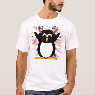 Union Jack Evil Penguin T-Shirt
