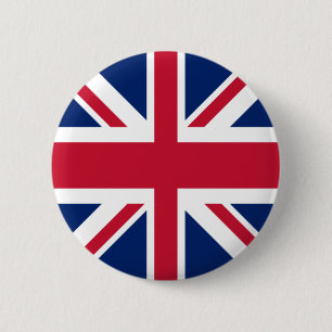 Union Jack Flag 2 Inch Round Button