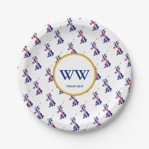 UNION JACK FLAG Birthday Heritage Party Paper Plate