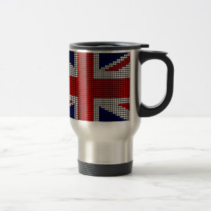 Union jack flag british flag travel mug