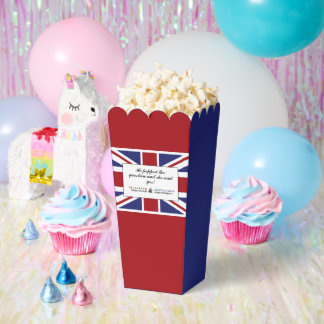 Union Jack Flag British Wedding Favor Box