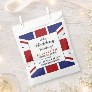 Union Jack Flag British Wedding Favour Bag