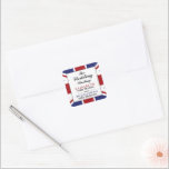 Union Jack Flag British Wedding Square Sticker<br><div class="desc">Union Jack Flag British Wedding Stickers by the Wedding Store. Great for Weddings,  Engagements,  Anniversaries e.t.c.</div>