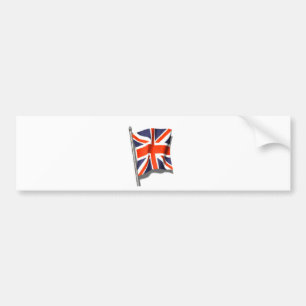 Union Jack Flag Bumper Sticker