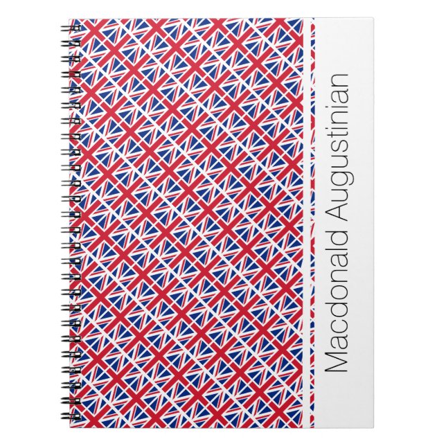 UNION JACK Flag Custom Patriotic Notebook (Front)