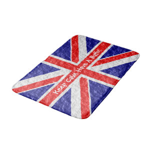 Union Jack Flag Design Bath Mat