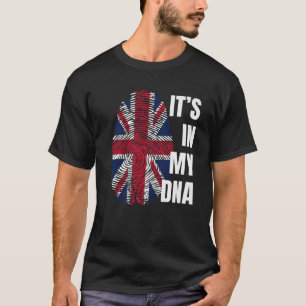 Union Jack Flag DNA Fingerprint Great Britain T-Shirt