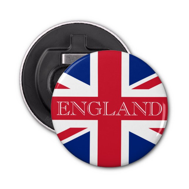 Union Jack Flag England bocnt Bottle Opener (Front)