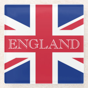 Union Jack Flag England coastercn Glass Coaster