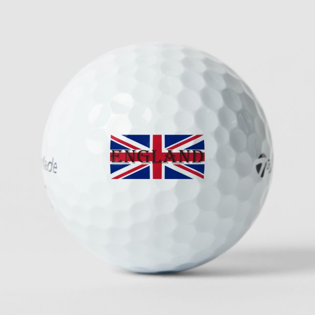 Union Jack Flag England tmtp5 gbcnt Golf Balls (Front)