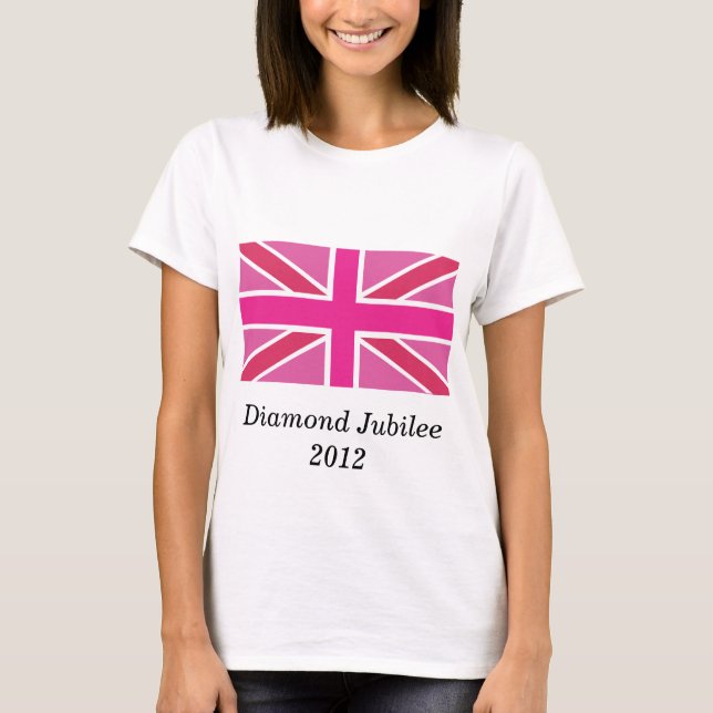 Union Jack Flag Fitted Tee Shirt (Front)