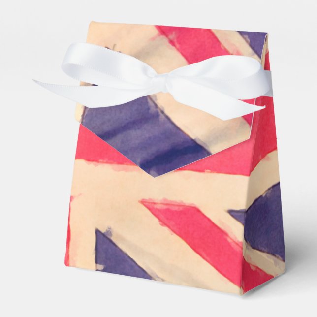 UNION JACK FLAG grunge Favor Box (Front Side)