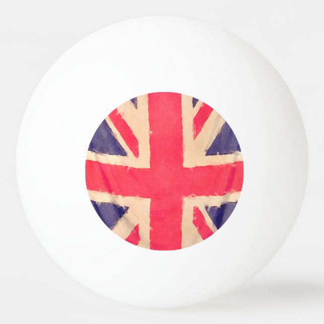 UNION JACK FLAG grunge Ping Pong Ball (Back)