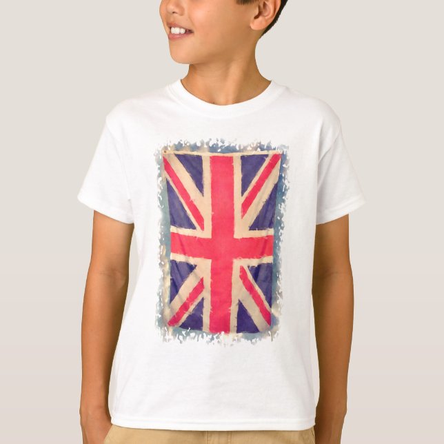 UNION JACK FLAG grunge T-Shirt (Front)