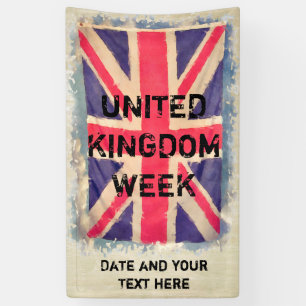 UNION JACK FLAG grunge + your idea Banner