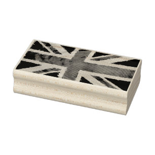 UNION JACK FLAG grunge + your idea Rubber Stamp