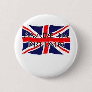 Union Jack Flag - Made in Britain 2 Inch Round Button