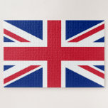 Union Jack Flag of England Scotland Ireland Jigsaw Puzzle<br><div class="desc">The Union Flag,  or Union Jack,  is the national flag of the United Kingdom. It is so called because it combines the crosses of the three countries united under one Sovereign. The kingdoms of England,  Wales,  Scotland and of Ireland since 1921.</div>