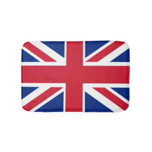 Union Jack Flag of Great Britain Bath Mat