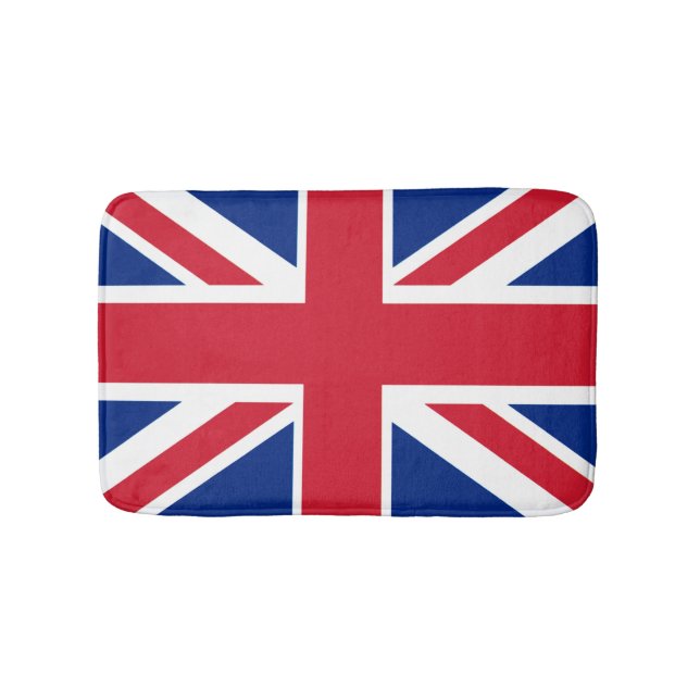 Union Jack Flag of Great Britain Bath Mat (Front)