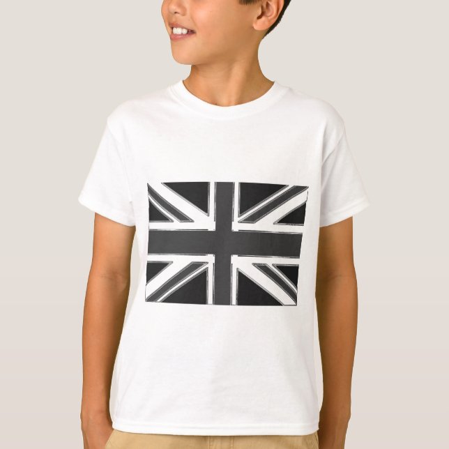 Union Jack flag of the UK - Chrome T-Shirt (Front)