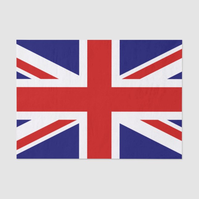 Union Jack Flag of the United Kingdom Tissue Paper (Front)