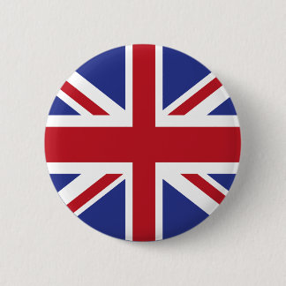 Union Jack Flag Pine Short prop Swipes in United 2 Inch Round Button