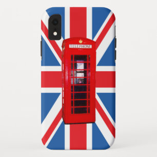 Union Jack/Flag & Red Phone Box Design Case-Mate i iPhone XR Case