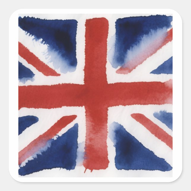 Union jack flag sticker (Front)