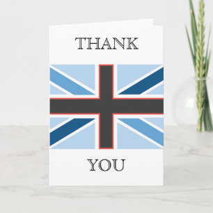 Union Jack Flag Thank You Card