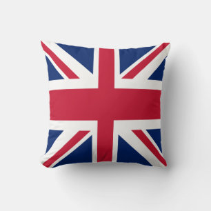 Union Jack Flag Throw Pillow