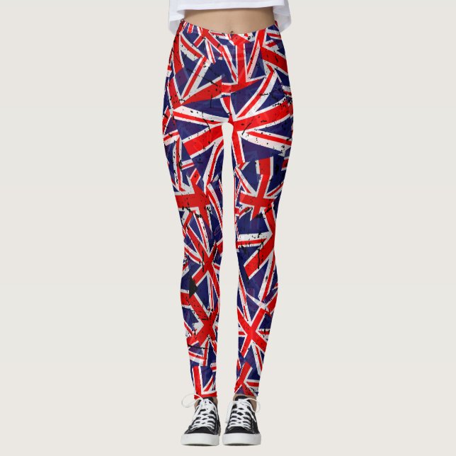 Union Jack Flag | UK Flag | British Flag |  Leggings (Front)