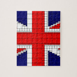 Union jack flag uk patriotic jigsaw puzzle