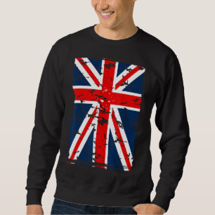 Union Jack Flag Uk United Kingdom Great Britain Br Sweatshirt