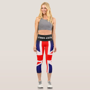 Union Jack Flag Yoga Pants